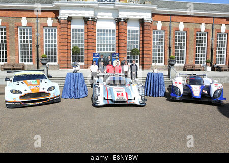 FIA World Endurance Championship – London Launch der ersten Runde der FIA WEC, die 6 Stunden von Silverstone, in Anwesenheit seiner königlichen Hoheit Prinz Michael und ihre Königliche Hoheit Prinzessin Michael von Kent.  Mitwirkende: Atmosphäre wo: London, Vereinigtes Königreich bei: 9. April 2014 Stockfoto