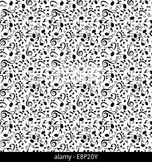 Abstrakte Musterdesign Hintergrundmusik. Vektor-Illustration. Stockfoto