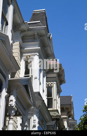 Viktorianische Architektur, Lower Pacific Heights, San Francisco Stockfoto