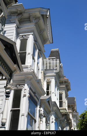 Viktorianische Architektur, Lower Pacific Heights, San Francisco Stockfoto