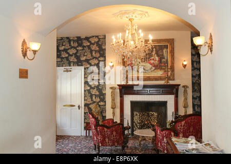 Lobby des Queen Anne Hotel, Lower Pacific Heights, San Francisco, Kalifornien, USA, Nordamerika Stockfoto