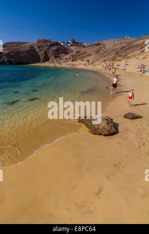 Papagayo-Strand auf Lanzarote Stockfoto