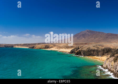 Papagayo-Strand auf Lanzarote Stockfoto