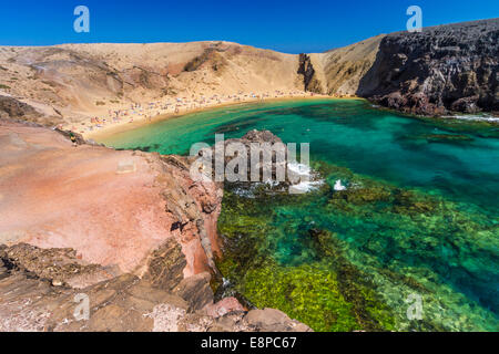 Papagayo-Strand auf Lanzarote Stockfoto