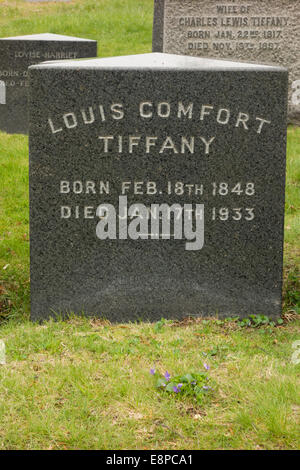 Louis Comfort Tiffany Grab Green-Wood Cemetery Stockfoto