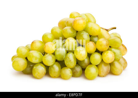 weiße Trauben isoliert Stockfoto