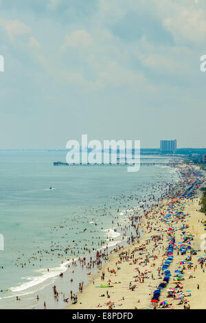 South Myrtle Beach, South Carolina, ist ein beliebtes Urlaubsziel an der Ostküste Stockfoto