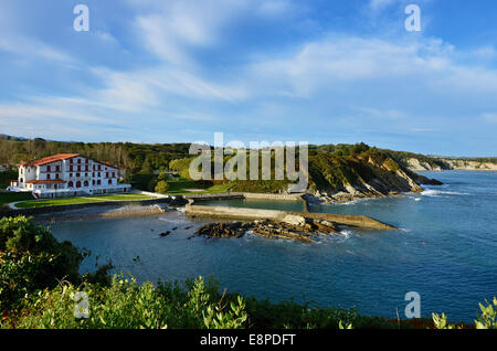 Pays Basque, atlantischen Pyrenäen, Frankreich, den Golf von Biscaya zwischen Ciboure und Hendaye Stockfoto