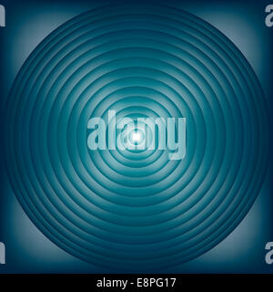 Konzentrische Kreise im Feld Stockfoto