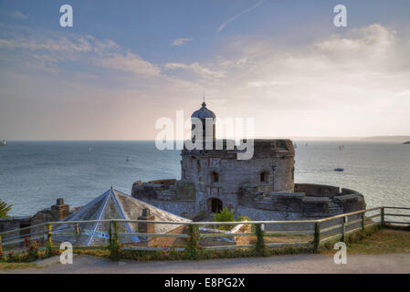 St. Mawes, Burg, Cornwall, England, Vereinigtes Königreich Stockfoto