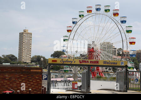 Luna Park Sydney, 6a Glen Street, Milsons Point, NSW, 2061. Stockfoto