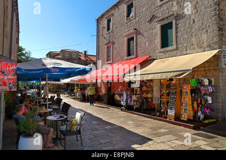 Ston, angrenzend an Mali Ston, Kroatien Stockfoto