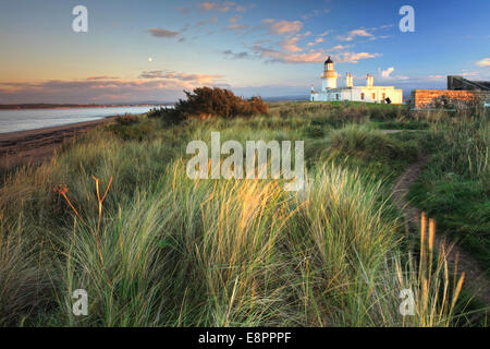 Chanonry Point Lighthouse auf Black Isle in Schottland. Stockfoto