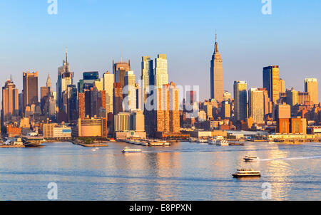 Skyline von Manhattan Stockfoto