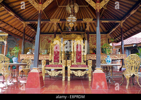 Privatzimmer Peliaton Palast Ubud Bali Indonesien Stockfoto