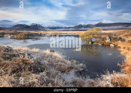 Man Na h-Achlaise auf Rannoch Moor in den schottischen Highlands. Stockfoto