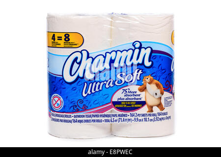 Procter & Gamble Marken Charmin Ultra Soft Toilettenpapier Rollen Stockfoto