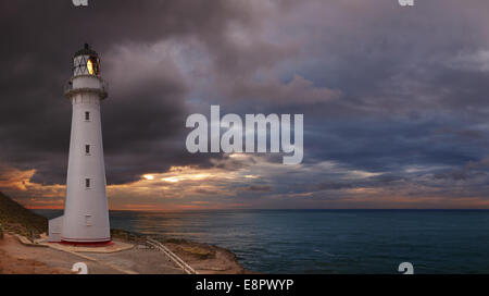 Castle Point Lighthouse, Sunrise, Wairarapa Neuseeland Stockfoto