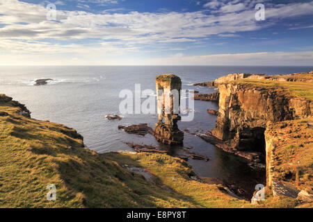Yesnaby Castle Meer Stack auf Orkney Festland Stockfoto