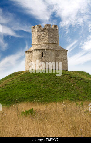 Kleine alte Stein Kirche St. Nikolaus in der Nähe von Nin in Kroatien Stockfoto