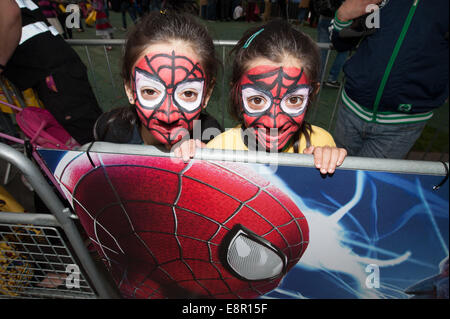 Welt-Premiere von The Amazing Spiderman 2 statt im Odeon Leicester Square - Ankünfte.  Mitwirkende: Atmosphäre wo: London, Vereinigtes Königreich bei: 10. April 2014 Stockfoto