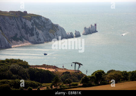 Headon Warren, Ginster, Alum Bay, The Needles, Isle Of Wight, Großbritannien Stockfoto