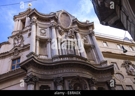 Kirche St... Charles in der Nähe der vier Brunnen (San Carlo Alle Quattro Fontane) in Rom, Italien Stockfoto