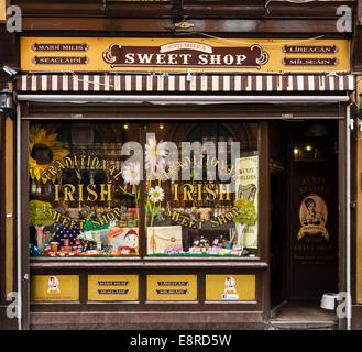 Tante Nellie traditionelle irische Sweet Shop am Temple Bar in der Stadtzentrum, Stadt Dublin, Republik Irland Stockfoto