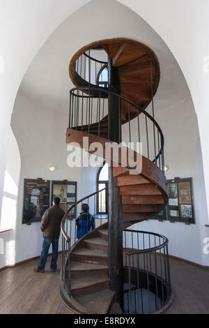 Museum Vlad Tepes in der Chindia Wachturm des fürstlichen Hofes (Curtea Palast) in Targoviste, Rumänien, Karpaten. Stockfoto