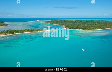 Luftaufnahme der Insel Sainte Marie, Madagaskar Stockfoto