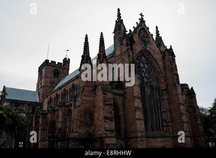 Die Kathedrale der Heiligen und ungeteilten Dreifaltigkeit oder Carlisle Kathedrale, dem Sitz der anglikanische Bischof von Carlisle. Stockfoto