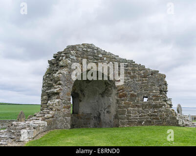 Rundkirche von Orphir, die einzige verbleibende runden Kirche auf Orkney, Orkney Inseln, Schottland. (Großformatige Größen erhältlich) Stockfoto