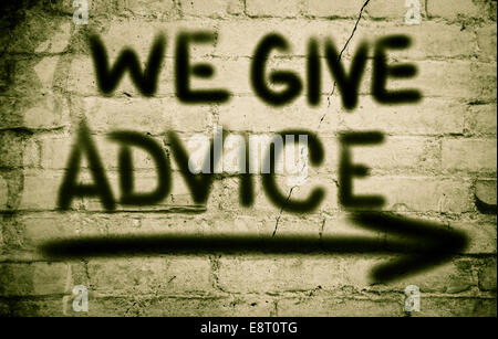 Konzept, handschriftlich mit Kreide - Farbbild Stockfoto