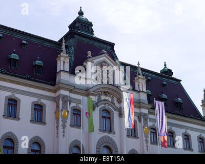 Ljubljana Slowenien Laibach Hauptstadt Slowenien Ansicht Sightseeing Ljubljana Stadtzentrum - Hasselblad H5D - 50c-Bild Stockfoto