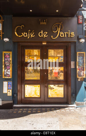 Café de Paris Nachtclub, Coventry Street in der Nähe des Leicester Square, London, England, Vereinigtes Königreich. Stockfoto