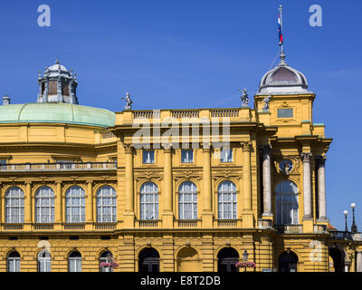 Zagreb Stadt - Hasselblad H5D - 50c Bild Oper Kroatisches Nationaltheater Kroatien Stockfoto