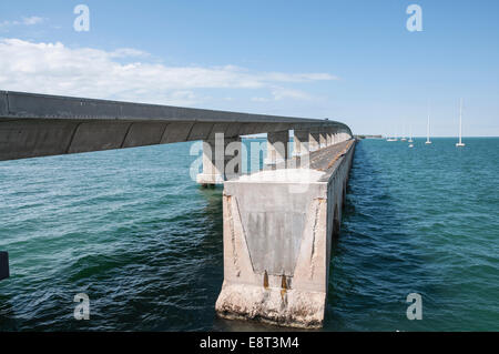 Alten sieben Meile Brücke in Florida Keys Stockfoto