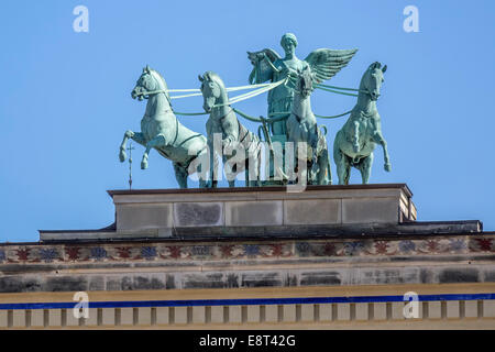 Engel auf vier Pferd Chariot Kopenhagen Dänemark Stockfoto