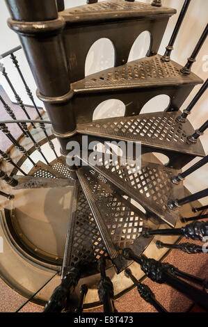 Klassische schmiedeeiserne Wendeltreppe Stockfoto