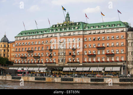 Grand Hotel, Södra Blasieholmshamnen, Stockholm, Schweden Stockfoto