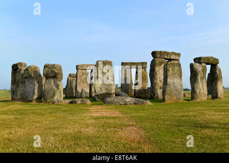 UNESCO-Weltkulturerbe, Stonehenge, Salisbury Plain, Wiltshire, England, Vereinigtes Königreich Stockfoto