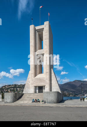 Monumento Ai Caduti Kriegerdenkmal am Comer See, Architekten Giuseppe Terragni, Neoklassizismus, Como, Italien Stockfoto