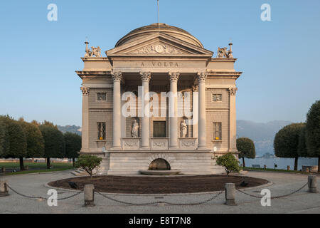 Museum Tempio Voltiano am Comer See, gewidmet dem italienischen Physiker Alessandro Volta, Como, Italien Stockfoto