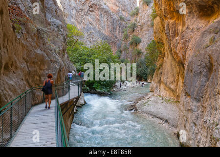 Saklıkent Canyon, Provinz Muğla, Lykien, Ägäis, Türkei Stockfoto