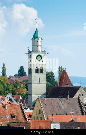 Kirche St. Nikolaus Münster, Überlingen, Baden-Württemberg, Deutschland Stockfoto