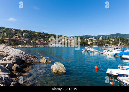 Stadtbild, Santa Margherita Ligure auf den Golf von Genua, italienische Riviera, Ligurien, Italien Stockfoto