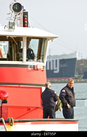 Löschboot. Long Beach, Kalifornien. Stockfoto