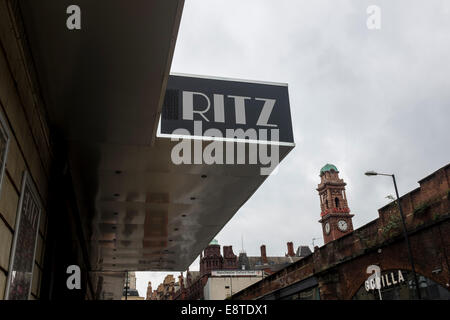 Exterieur des Ritz in Manchester am Whitworth Street. Querformat Stockfoto