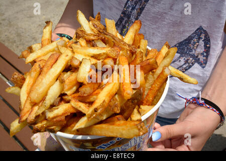 Boardwalk Pommes Frites. Stockfoto