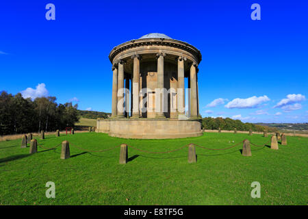 Rotunde in Stainborough Parklandschaft, Barnsley, South Yorkshire, England, Vereinigtes Königreich. Stockfoto